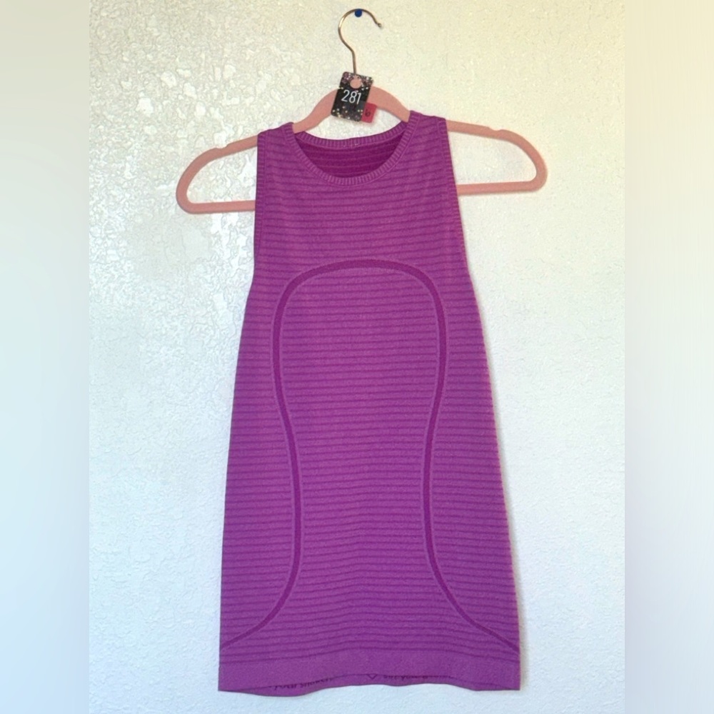 Lululemon SwiftlyTank Rugby Stripe Tonal Heathered Ultra Violet